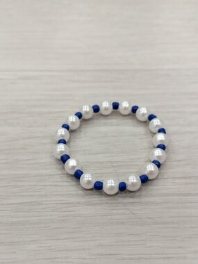 Cute DarkBlue And White Bracelet